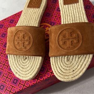 Tory Burch Tan Slide Sandals